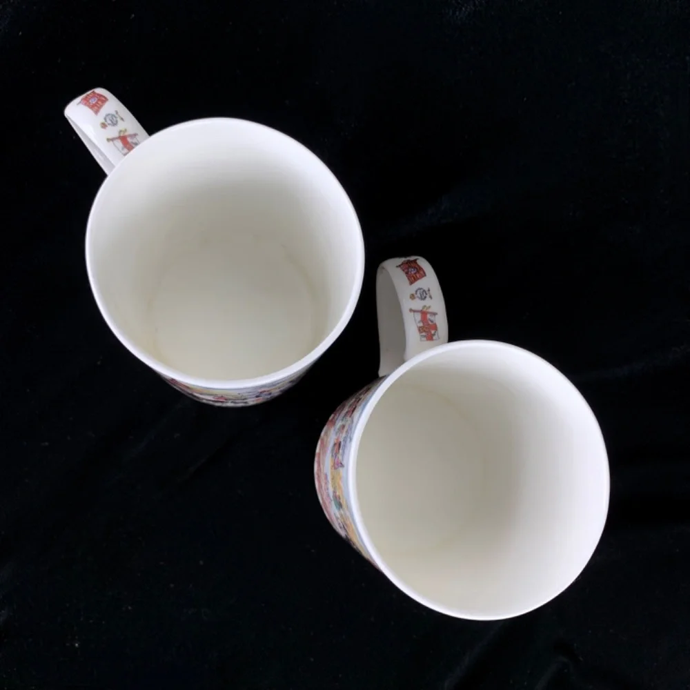 James Sadler 2 Mugs Bone China Pomp and Ceremony Parade Horses Soldiers Flags - Picture 3 of 14